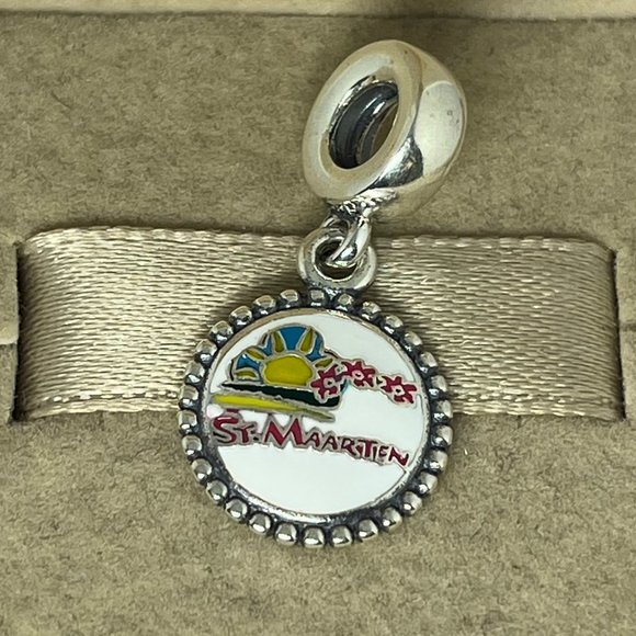 Pandora St Maarten Exclusive Dangle Charm Pendant - Picture 1 of 4
